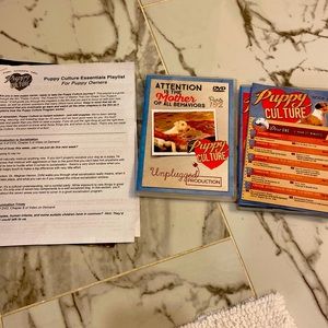 Puppy culture training dvds and Culture Class.    Dog training bundles.